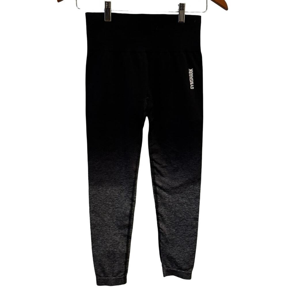 Gymshark Adapt Seamless S Leggings Black Grey Ombre Yoga Pants pants gym stretch